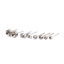 Image de Boucles d'Oreilles Puces en Acier Inoxydable Rond Argent Mat (Apparié à Strass ss9 Dos en Pointe ) 3mm Dia., Epaisseur de Fil: (21 gauge), 10 Pcs