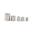Picture of Stainless Steel Cord End Caps Cylinder Silver Tone (Fits 3mm Cord) 5mm x 4mm, 10 PCs
