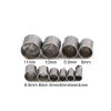 Picture of Stainless Steel Cord End Caps Cylinder Silver Tone (Fits 3.5mm( 1/8") Cord) 10mm x 4mm, 10 PCs