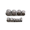 Picture of Stainless Steel Cord End Caps Cylinder Silver Tone (Fits 3.5mm( 1/8") Cord) 10mm x 4mm, 10 PCs