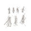Immagine di (21 misura) Acciaio Inossidabile Spilli Tono Argento 18mm Lunghezza, 200 Pz