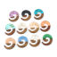 Picture of Resin & Wood Wood Effect Resin Charms Swirl Natural 28mm x 24mm, 3 PCs