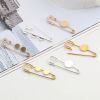 Picture of Copper & Iron Based Alloy Cabochon Settings Pin Brooches Findings Pin Gold Plated Round Glue On (Fits 12mm Dia.) 5cm x 2cm, 10 PCs