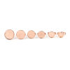 Picture of Brass Open Adjustable Cabochon Settings Rings Findings Round Multicolor 17.3mm(US Size 7)