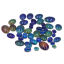 Picture of Glass Color Change Temperature Sensing Dome Seals Cabochon Round Flatback Multicolor