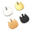 Image de 1 Pièce Pendentif BreloqueÉtiquettes d'Estampage Vierges en Acier Inoxydable Chat Argent Mat Pouvoir Graver sur Espace Blanc 26mm x 25mm