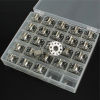 Picture of Plastic Bobbin Sewing Machine Spools Transparent Clear