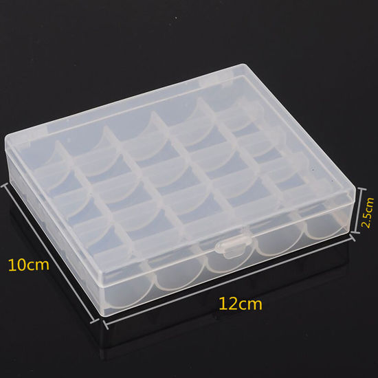 Bild von ABS Plastik Spulennähmaschinenspulen Transparent 1 Set
