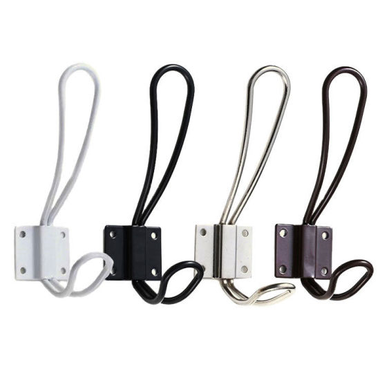 Изображение Metal Wall-mounted Hanger Hooks with Screws Heavy-duty Organizer For Coat Towel Bag