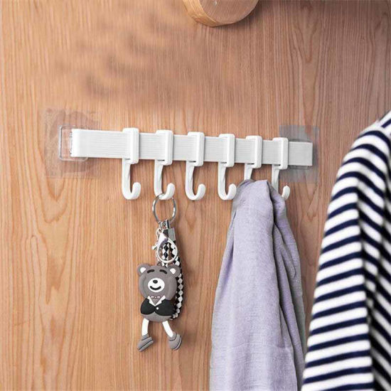 Picture of Wall-mounted Self Adhesive Hanger Hooks Heavy-duty Organizer For Coat Towel Bag