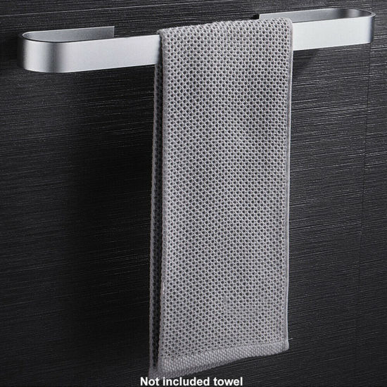 Picture of Space Aluminum Wall-mounted Self Adhesive Towel Bar Rack Bathroom Accessories