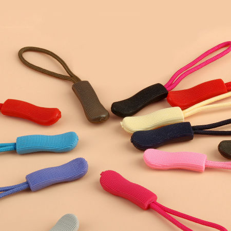 PVC & Nylon Zipper Drawstring 66mm x 8mm, 10 PCs