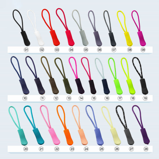 Picture of PVC & Nylon Zipper Drawstring 66mm x 8mm, 10 PCs