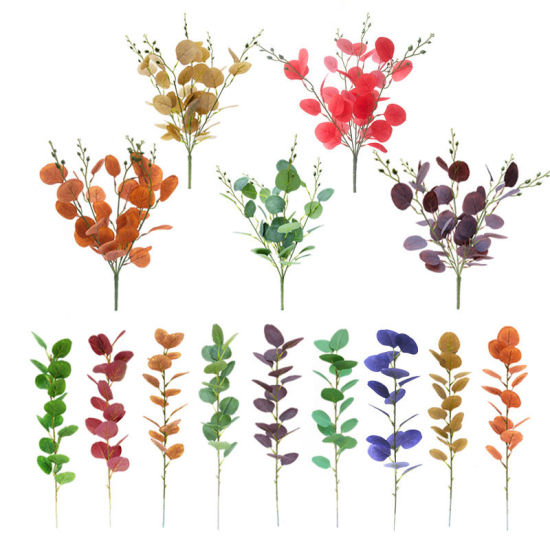 Imagen de Simulation Eucalyptus Leaf DIY Wedding Plant Wall Background Decoration