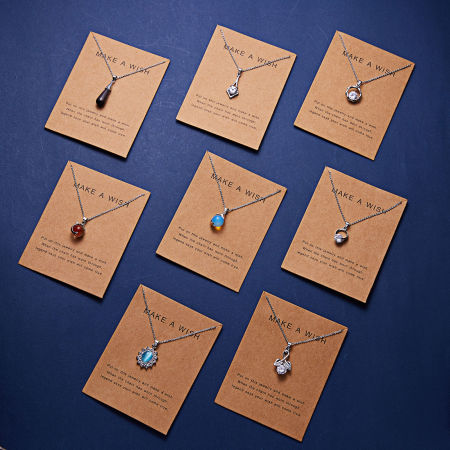 Cardboard Series Necklace Silver Tone 45cm(17 6/8") long, 1 Piece