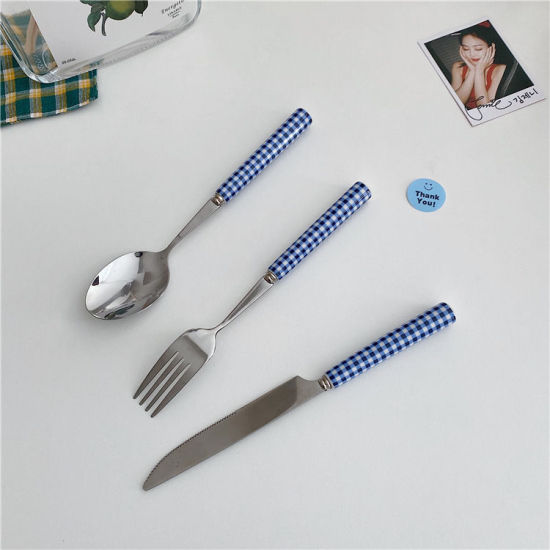 Изображение Stainless Steel Knife Fork Spoon Tableware Gift