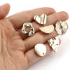 Picture of Zinc Based Alloy Ear Post Stud Earrings Real Gold Plated Geometric W/ Loop