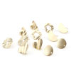 Picture of Zinc Based Alloy Ear Post Stud Earrings Real Gold Plated Geometric W/ Loop