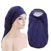 Изображение Satin Rhinestone Elastic Night Sleep Cap Hair Care Beauty Bonnet Hat