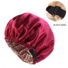 Изображение Satin Rhinestone Elastic Night Sleep Cap Hair Care Beauty Bonnet Hat