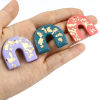 Picture of Polymer Clay Pendants U-shaped 35mm x 30mm, 3 PCs