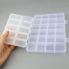 Picture of Plastic Storage Container Box Basket Rectangle White 12.7cm x 9.8cm, 2 PCs