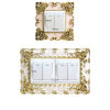 Picture of European Style Lace Light Switch Wall Stickers Decals DIY Art Home Decoration