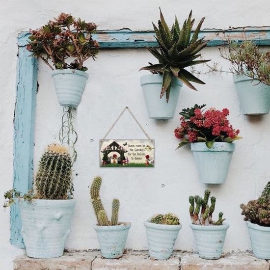 Image de Décoration Murale en Bois Naturel De Signe De Porte De Jardin
