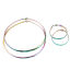 Imagen de Acero Inoxidable Pulseras Multicolor Rectángulo 19cm longitud, 1 Unidad