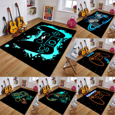 Video Game Controller Pattern Non-Slip Carpet Home Textile