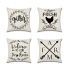 Immagine di Farm Message Word Motto Pillowcase Home Textile