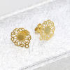 Image de Boucles d'Oreilles Puces en Acier Inoxydable avec Boucle 2 Pcs