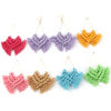 Picture of Zinc Based Alloy & Polyester Tassel Pendants Drop Multicolor Tassel 90mm x 70mm