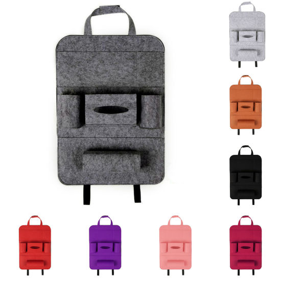 Picture of Car Seat Backrest Chair Felt Storage Hanging Bag Multifunctional Car Accessories