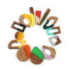 Picture of Resin & Natural Wood Effect Resin Charms At Random Color