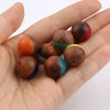 レジン+ウッド スペーサー 木目調樹脂 ビーズ 円形 多色 5 個 の画像