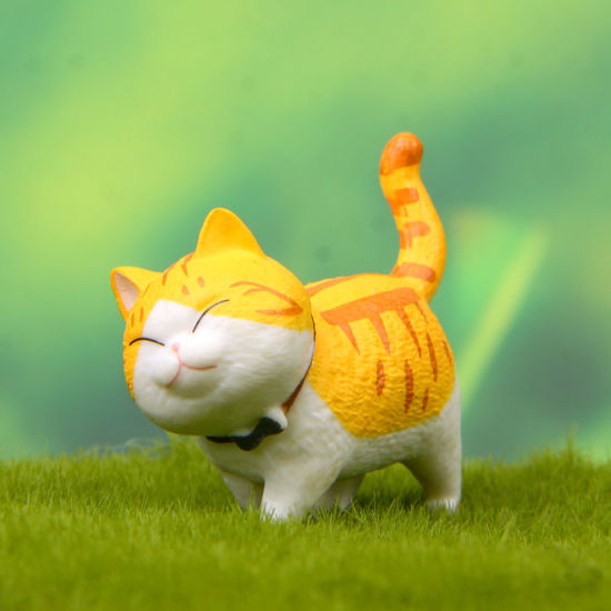 Picture of PVC Cute Cat Ornaments Home Landscape Miniature Decoration