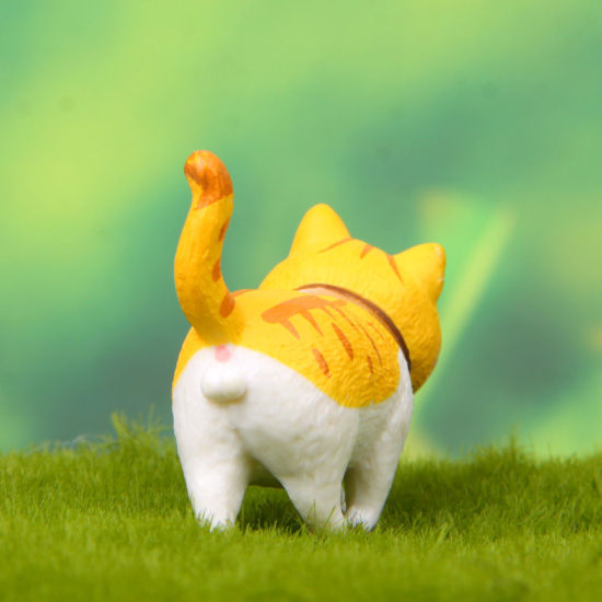 Picture of PVC Cute Cat Ornaments Home Landscape Miniature Decoration