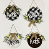 Imagen de Easter Natural Wood Hanging Door Sign Home Decoration