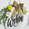 Imagen de Easter Natural Wood Hanging Door Sign Home Decoration