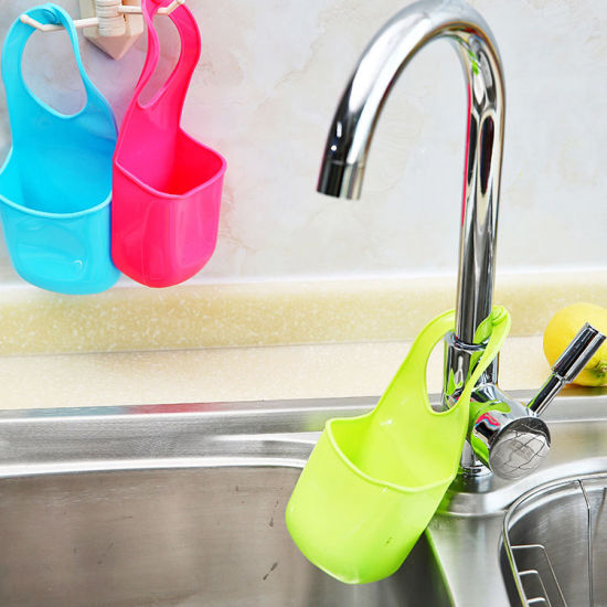 Изображение Plastic Creative Kitchen Faucet Sink Hanging Bag For Sponge