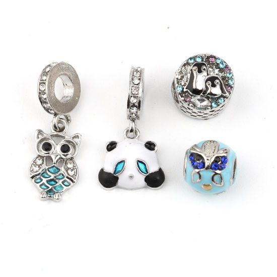 Picture of Zinc Based Alloy Large Hole Charm Dangle Beads