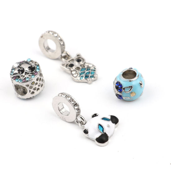 Picture of Zinc Based Alloy Large Hole Charm Dangle Beads