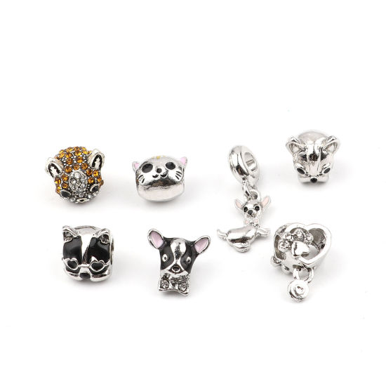 Picture of Zinc Based Alloy Large Hole Charm Beads