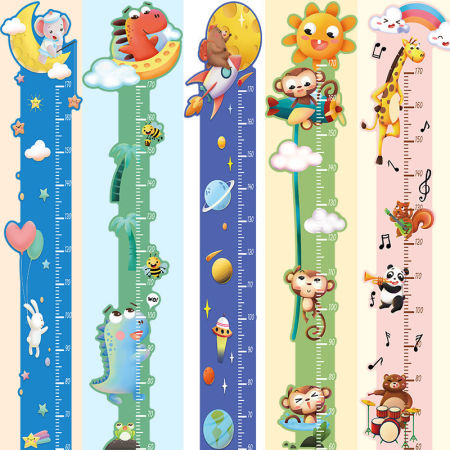 Picture of PVC Children's Room Cute Animal Height Sticker Home Decoration