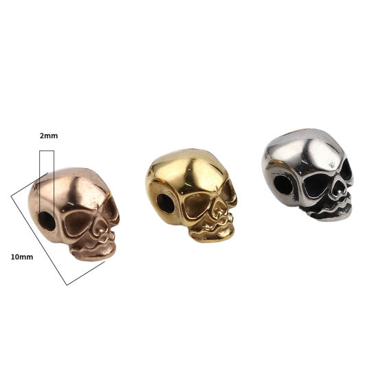 Immagine di Acciaio Inossidabile Perline Cranio 1 Pz