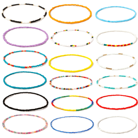 Glas Perlenkette 40cm lang, 1 Strang