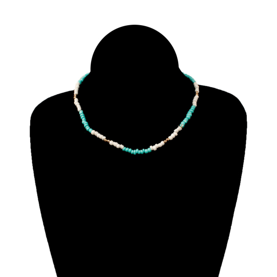 Изображение Стеклянные Ожерелье из бисера 40см Длина, 1 ШТ
