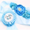 Picture of Flower Belt Daddy To Be Brooch Badge Baby Shower Party Supplies