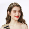 Picture of Girl Birthday Ribbon Shiny Crown Rhinestone Party Supplies